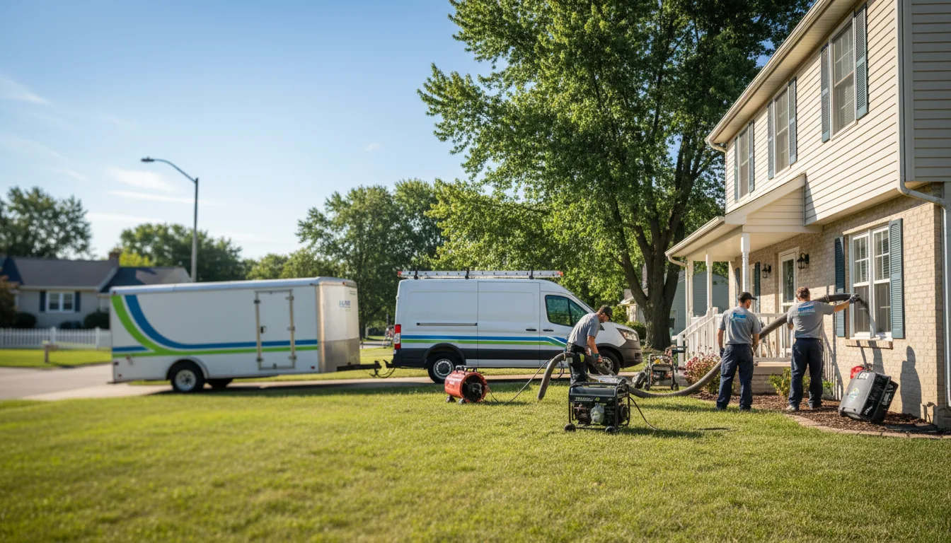 Flooded Basement Restoration And Cleanup With Repair in Kinross, MI near me